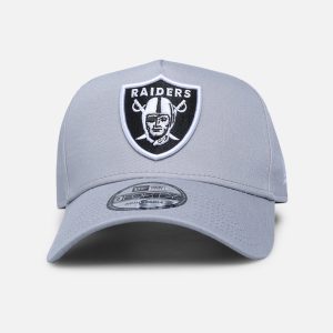 new-era-raiders-9forty-a-frame-snapback-grey-black-white-New Era Las Vegas Raiders 9FORTY A-Frame Snapback Grey/Black/White